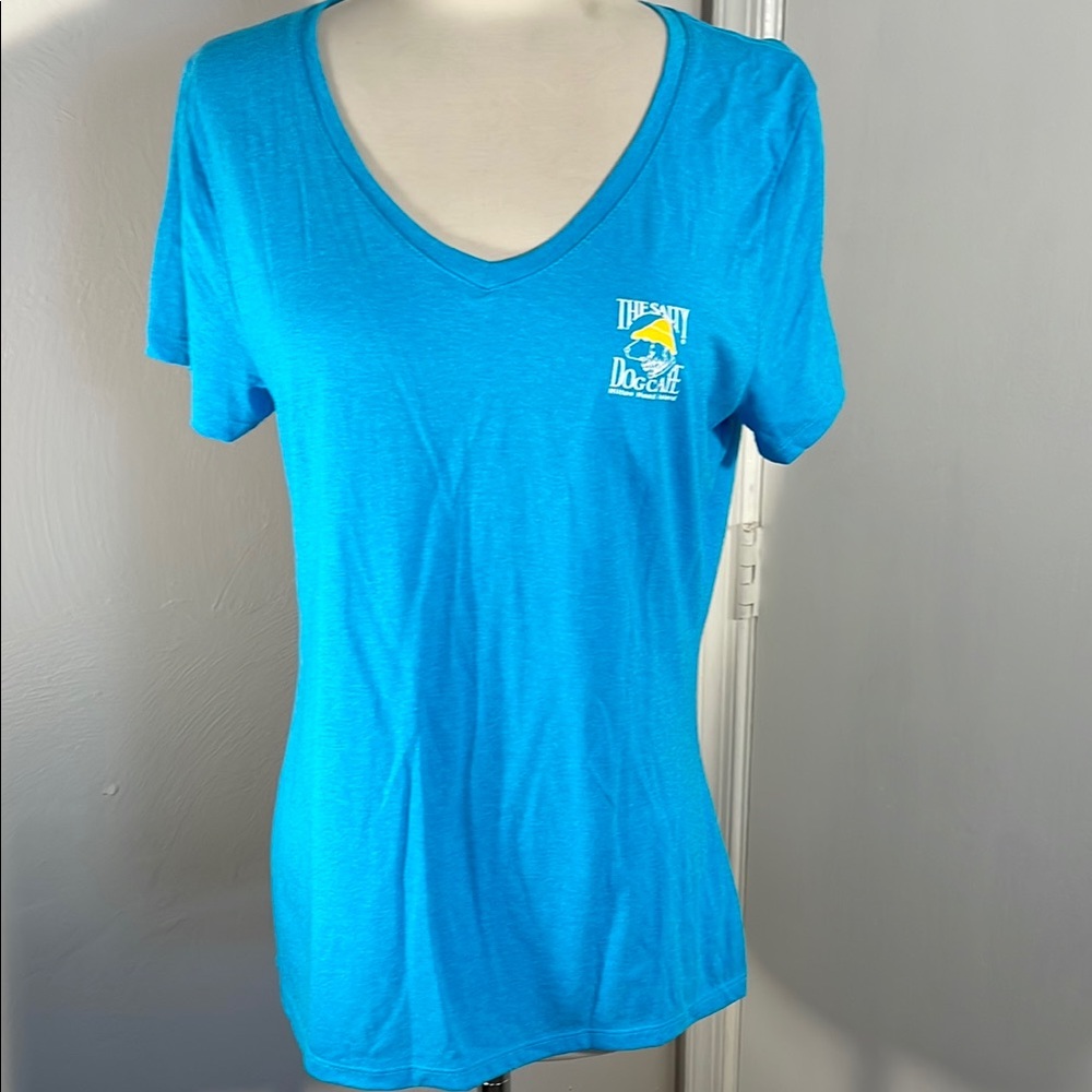 Salty Dog Cafe Hilton Head Island Hanes Blue Fitted Short Sleeve T-Shirt